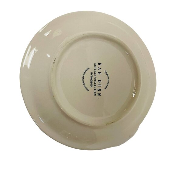 Rae Dunn Artisan Collection Ceramic One Snack Plate 9.5" - Picture 2 of 2